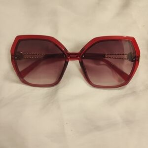 Chic Red Sunglasses